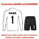 thumbnail image 1 of Chándal de portero de fútbol para adultos y niños, camiseta personalizada, uniforme de manga larga, traje de portero, 1 of 5