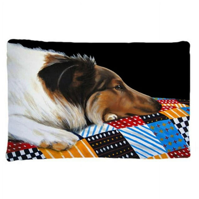 Carolines Treasures AMB1037PILLOWCASE Day Dreamer Collie Fabric Standard Pillowcase