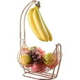 thumbnail image 3 of Jiallo Fruit basket with Banana Hanger silver, 3 of 5