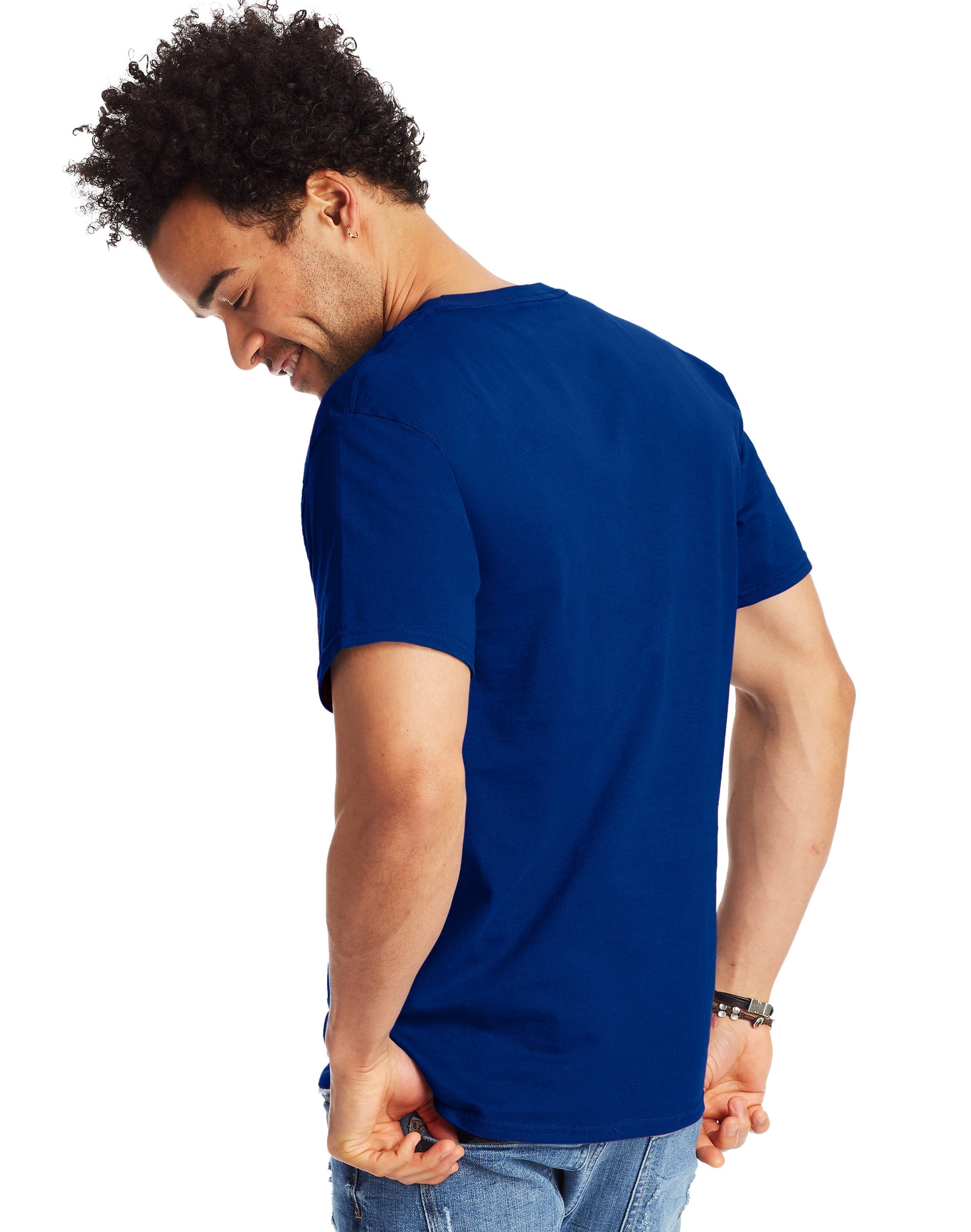 Hanes Authentic Men's T-Shirt Short Sleeve Tee Crewneck Big & Tall Sizes Available sz S-5XL