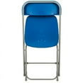 thumbnail image 2 of (50 PACK) 650 Lbs Weight Capacity Commercial Quality Blue Stackable Plastic Folding Chair - Heavy Duty Plastic Folding Chairs, 2 of 10