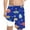 Blue, variant on Hienoo Teen Boys Dinosaur Print Compression Liner Swim Trunks Beach Shorts
