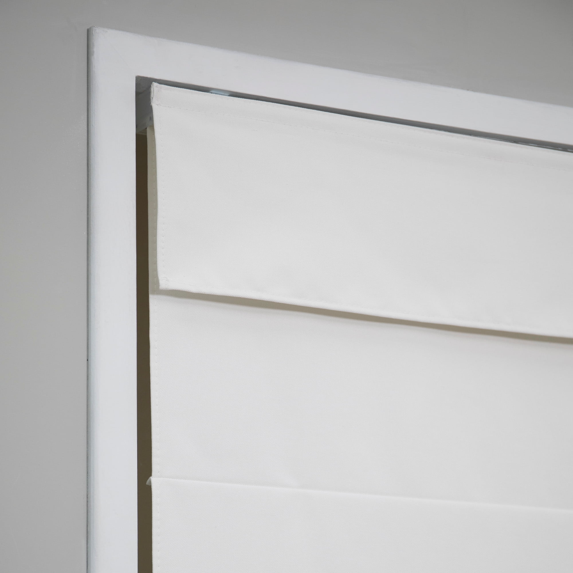 Regal Living Classic Cordless Room Darkening Roman Shade, White, 35W x 64L