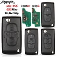 thumbnail image 2 of Jingyuqin 2/3B For Peugeot 206 307 308 407 Partner for Citroen C4 C5 C3 Berlingo Xsara Flip Remote Key ASK FSK 433MHz CE0523 /36, 2 of 7