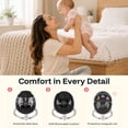 thumbnail image 6 of HARPPA Electric Baby Swing, Infant Swing with Remote Control, 5 Sway Speeds, Black, 6 of 8