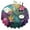 Colorful Tropical Leaf, variant on Colorful Tie Dye Spiral Pattern Round Tablecloth 60"x60",Wrinkle Wipeable Table Cloth for Kitchen Dining Room Picnic Patio Party