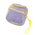 thumbnail image 3 of Portable Mini Mesh Storage Pouch,5" Zippered Organizer Bag, Lightweight Small Mesh Coin Purse with Wrist Strap, Breathable Tiny Accessory Case, Daily Small Item Storage Bag, 3 of 4