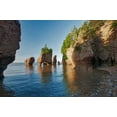 thumbnail image 2 of Jaynes Gallery 24x17 Gold Ornate Wood Framed with Double Matting Museum Art Print Titled - Canada-New Brunswick Cape Hopewell Rocks and ocean scenic, 2 of 4