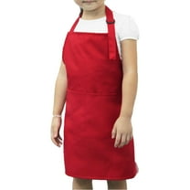 Toddler Adjustable Working Apron Children Solid Color Waterproof Apron Anti-oil Kitchen Cooking Baking Painting Bibs for Kids