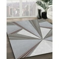thumbnail image 2 of Ahgly Company Indoor Square Patterned Light Gray Novelty Area Rugs, 4' Square, 2 of 6