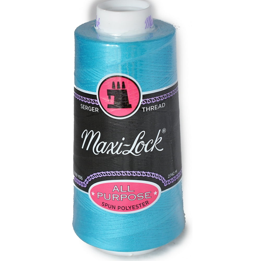 Maxi Lock All Purpose Thread Radiant Turquoise 3000 YD Cone MLT056