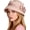 Pink, variant on Women's Floppy Straw Sun Hat - Elegant Foldable Cloche Beach Hat for Summer,Wedding,Church,Travel & Party with Bow Ribbon