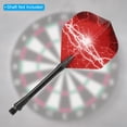 thumbnail image 4 of Unique Bargains Standard Dart Flights, 15 Pack Flights, Red, White, 4 of 5