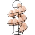 thumbnail image 1 of Porta huevos - Autosoporte Metal Line Organizador de almacenamiento de huevos para encimera de cocina - negro, 1 of 5