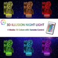 thumbnail image 3 of Kids Light Jinx Arcane Toys 3D Lamp Optical Illusion Night Light 7 Color LED Home Bedside Night Mood Light, 3 of 5