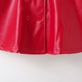 thumbnail image 4 of Odeerbi Girls Dress Baby Girls Clothes Children's 2025 Fashion Long Dress Faux Leather Long Sleeve Skirt Coat Versatile Top Pink, 4 of 8