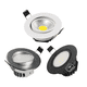 thumbnail image 2 of Focos LED antideslumbrantes regulables AC220V 110V Foco de techo LED empotrado de aluminio COB Lámpara de techo, 2 of 5