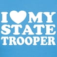 thumbnail image 3 of CafePress - I Love My State Trooper Women's Dark T Shirt - Women's Traditional Fit Dark T-Shirt, 3 of 4