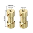 thumbnail image 2 of 6pcs 2mm to 2.3mm Brass Shaft Coupling Joint Connector with Screws Hex Wrench Flexible Motor Shaft Coupler, 2 of 4