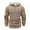 Khaki, variant on GigrtiJin Men's Ribbed Pullover Hoodies Solid Color Button Up Drawstring Long Sleeve Hooded Blouse Outdoor Casual Sweatshirt