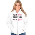 thumbnail image 4 of Christian Pink Ribbon Breast Cancer Womens Plus Size Graphic Zipper Hoodie Brisco Brands 3X, 4 of 5