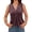 Burgundy, variant on Women V Neck Tank Tops Casual Summer Loose Fit Sleeveless Shirts Blouse