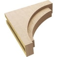 thumbnail image 6 of 5"W x 20"D x 20"H Thin Rivera Rough Cedar Woodgrain TimberThane Corbel, Primed Tan, 6 of 6