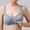 Grey, variant on Solid Color Vest Type Bra Gathering Support Underwear for Everyday Leisure and Comfortable Nonwired Breastlifting with Four- Closure