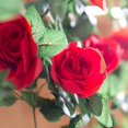 thumbnail image 4 of Flores artificiales de rosa enredadera de 16 pies (paquete de 2) para decoración, 4 of 8