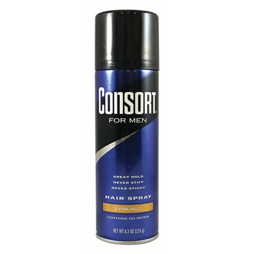 Consort Extra Hold Hair Spray Aerosol for Men, 8.30 Oz, 6 Pack