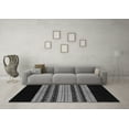 thumbnail image 3 of Ahgly Company Indoor Square Abstract Gray Modern Area Rugs, 4' Square, 3 of 4