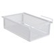 thumbnail image 1 of Cesta de almacenamiento metálica para fijar debajo de un estante, fabricada en acero al carbono, con sistema deslizante. Diseño de gancho blanco, 1 of 9