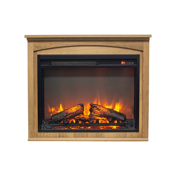 28 Inch TV Media Center Featuring An Integrated Electric Fireplace For Stylish Home Entertainment Spaces