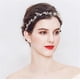 thumbnail image 4 of Diadema nupcial KAIYANG con hojas y flores Cristales y perlas Dorado 37,5 cm, 4 of 5