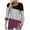 Purple#, variant on Utoimkio Women's V Neck 3/4 Sleeve T Shirts Casual Floral Print Tunic Tops Basic Tees Blouses for Women