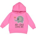 thumbnail image 2 of Inktastic My Gigi Loves Me Grandchild Toddler Hoodie, 2 of 4