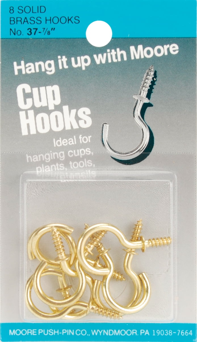 Cup Hooks 8/PkgBrass Walmart Canada