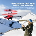 thumbnail image 4 of Bola Voladora Rc Mini juego de helicóptero al aire libre de plástico para regalo de cumpleaños de niños (asas rojas), 4 of 7
