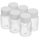 thumbnail image 4 of ColoMX 6 tubos de almacenamiento de plástico transparente con tapas para caja transparente de plástico líquido, botella de muestra, botella líquida de boca ancha, loción, contenedor de viaje, 4 of 8
