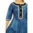 thumbnail image 2 of Phagun Women Blue Anarkali Printed Kurti Ladies Cotton Indian Casual Clothing-12, 2 of 7