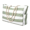 thumbnail image 1 of Bolsa de playa para nadar, bolsa de mano para elementos esenciales, organización familiar para mujeres al aire libre Verde, 1 of 8