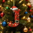 thumbnail image 3 of Acrylic Letter Pendant for Christmas Tree Decoration, 2d Hanging Ornament, Diy Crafts and Home Decor, 26 Alphabet Letters, 1 Pc, 3 of 8