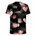thumbnail image 5 of Nmnitkp Valentines Shirts for Men Short Sleeve Love Heart Graphic Printed Tops Round Neck Dating Plus Size Available T-Shirt Pink,5XL, 5 of 5