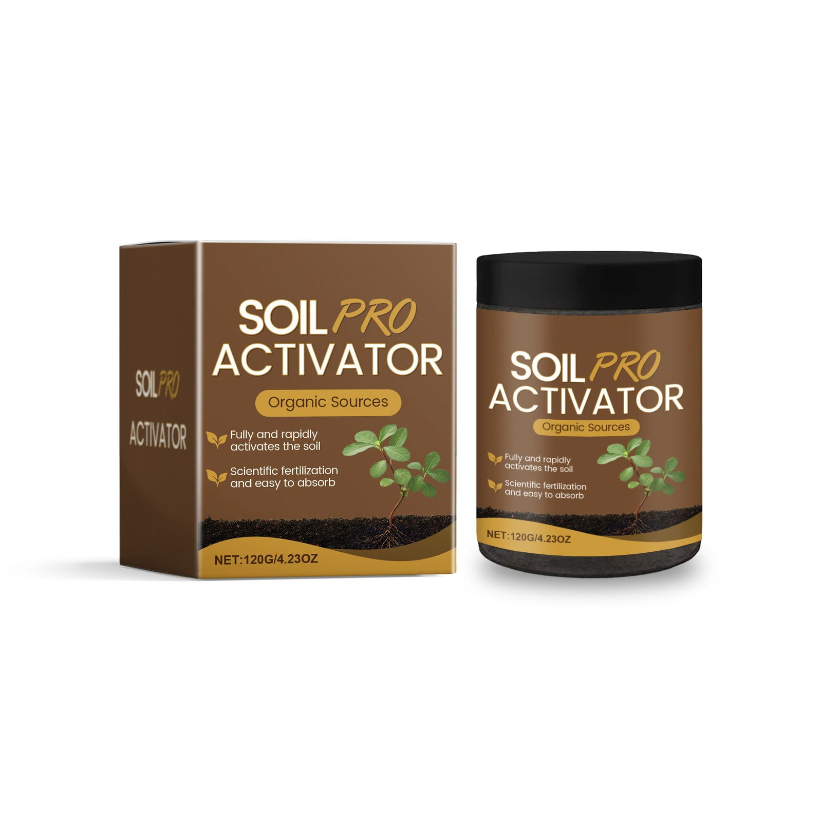 YUNAFFT Premium Soil Activated Treasure - Organic Soil Activator & Plant Fertilizer for Raised Garden Beds, Potting Mix, and Seedling Compost