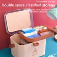 thumbnail image 4 of mmirethe ABS Pill Storage Box Portable Ergonomic Handled Large Capacity Cute Stylish Sealed Moistureproof Tablet Container Organizer Medium Blue, 4 of 8