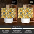 thumbnail image 3 of Fotbe Vintage White Yellow Sunflower Pattern Acrylic Night Light Gift with 3 Color ModesTouch-Sensitive LED Lamp Perfect Gift for Mother's Day, Birthday, or Christmas, 3 of 9