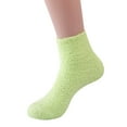 thumbnail image 1 of cfhntfmh Womens Fuzzy Socks Soft Cozy Solid Color Socks Winter Plush Warm Slipper Socks for Ladies Fall Winter Socks, 1 of 2