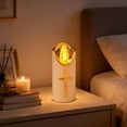 thumbnail image 3 of TanSiDing 1pcs LED Votive Candle Memorial Light – Flickering Effect Like a Real Candle – Long Burning time – Reusable Cemetery Remembrance Eternal Candle – HOLY Cross, 3 of 4