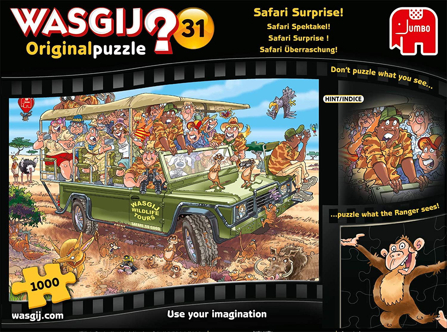 Wasgij Original 31 Safari Surprise 1000 pieces Jigsaw Puzzle 