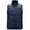 Dark Blue, variant on Mens Winter Vest Sleeveless Zipper Stand Collar Outerwear Vests Casual Solid Color Warm Puffer Vest Trendy Oversized Puffy Vest Plus Size Vest Jacket with Pockets M-6XL